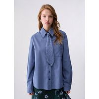 liu jo camisa camisa con corbata para mujer