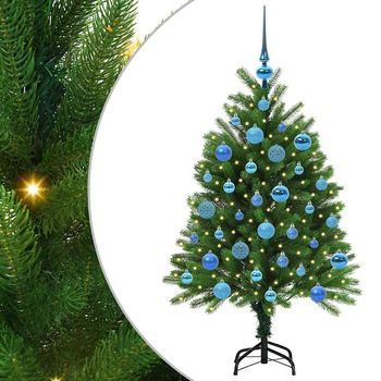 Árbol De Navidad Con 150 Led Con Soporte Verde 120 Cm Pe Vidaxl