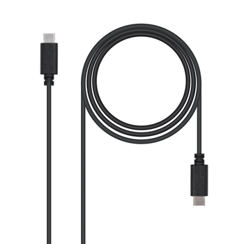 Nanocable - CABLE USB 2 3A TIPO USB-C/M-USB-C/M, NEGRO 1 M