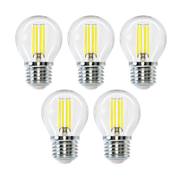 aigostar bombilla led e27 blanco frio 6500k4w equivalente a 40w470 lumenesangulo de apertura 360no regulablepack de 5 uds