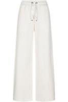 pantalon palazzo de felpa off white s