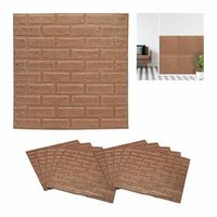 juego de 10 ladrillos dekorplast - copper - 8x735x73cm