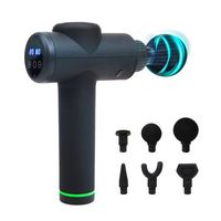 pistola de masaje gun fit xtreme potencia 45 w 30 velocidades 6 cabezales