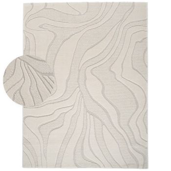 Alfombra moderna Aurora crema 200x280 cm
