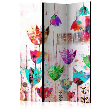 Biombo - Colorful Tulips (135x172 Cm)