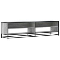 mueble de tv  mueble de salon  gabinete de tv madera de ingenieria gris sonoma 1805x40x46 cm