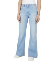 pepe jeans para mujer pl204734nc4 jeans en fit flare willa azul 3034 casual algodon denim sostenible