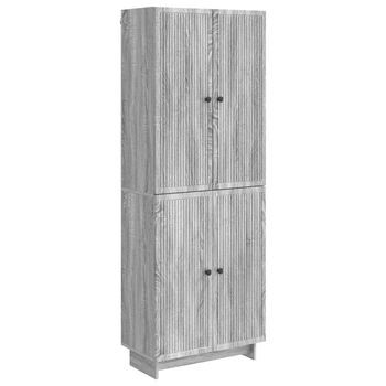 Juego De Armarios 2 Uds. Sonoma Gris Madera De Ingeniería Vidaxl