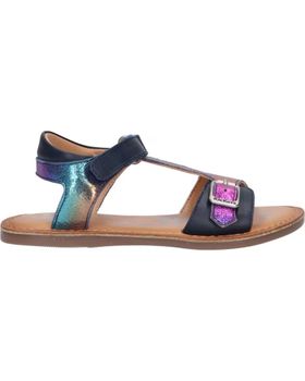 de KICKERS 784457-30 DIAZZ COW 51 BLEU FONCE METALLISE