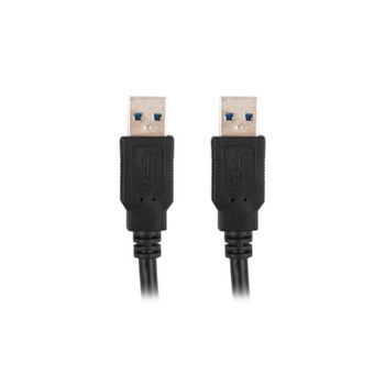 Cable USB Lanberg CA-USBA-30CU-0018-BK 1,8m USB 3.2 Gen 1, 5Gbit/s Negro