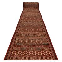 alfombra de pasillo lana kashqai 4334300 oriental burdeos  verde 67c 67x1150 cm