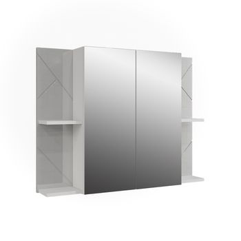 Armario Con Espejo De Baño Irma 100 X 75 Cm Con 2 Puertas Vicco