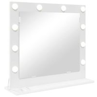 espejo de tocador 60 x 55 x 18 cm cristal y madera estructurada vidaxl