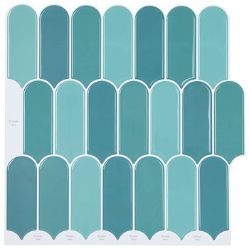 Loseta De Pluma 20 Uds. Azul 30 X 30 Cm Poliuretano Y Pet Vidaxl