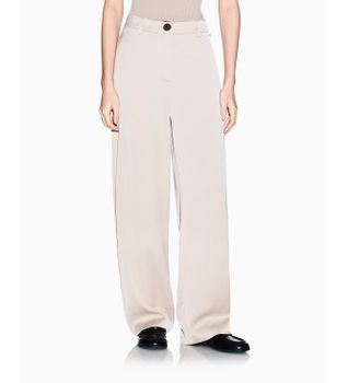 A|X Armani Exchange para mujer. XW002280AF21553U6223 Pantalón Recto beige (XS), Casual, Clásico, Poliéster