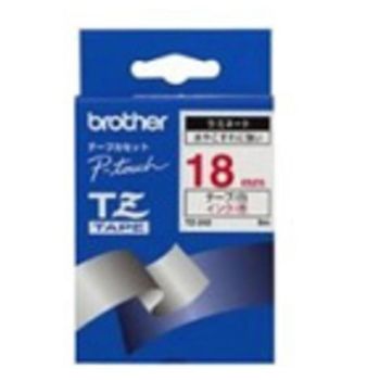 Cinta para impresora de etiquetas Brother TZ-242 Rojo sobre blanco 1,8 cm x 8 m