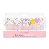 8 velas de unicornio