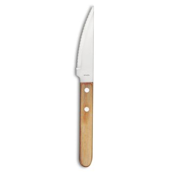 Juego de 6 cuchillos de carne  madera
