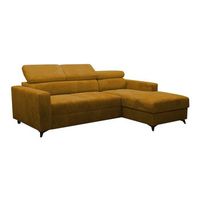 sofa rinconero columbus 191 amarillo funcion de descanso caja de ropa de cama