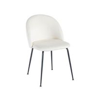 pack 2 sillas black dalnia terciopelo de terciopelo 864640 cm - beige