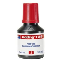 edding t25 recambio de tinta roja  30 ml
