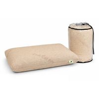 almohada 100 latex algodon y lino 70x40 - desenfundable y lavable ergonomica 100 algodon y lino