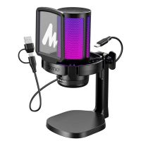 microfono maono dgm20 usb cardioide con iluminacion rgb personalizable