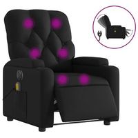 sillon de masaje  sillon de salon  silla reclinable electrico cuero sintetico negro