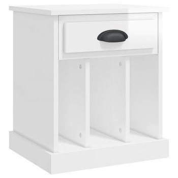 Mesita De Noche 36x43x50 Cm Madera - Blanco