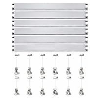 colgar cuadros sin agujeros pack 9 metros eurohang guias aluminio plata mate 150 cm con 12 colgadores automatico nylon clips tapas tornillos