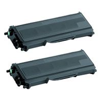 compatible twin pack brother tn2120 black toner cartridges 2 pack