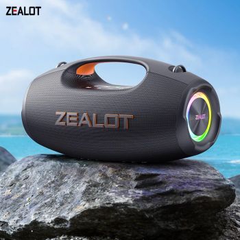 ES-ZEALOT-S86 Altavoz Bluetooth Portátil de 60W, Resistente al Agua IP67 para Exteriores, Hasta 20 Horas de Reproducción, Sonido Potente para Camping y Fiestas