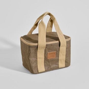 Bolsa portaalimentos verde caqui