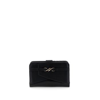 cartera efecto piel con elaboración patchwork black