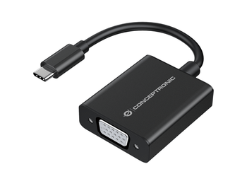 ADAPTADOR USB-C MACHO A VGA HEMBRA 1080P CONCEPTRONIC ABBY05B