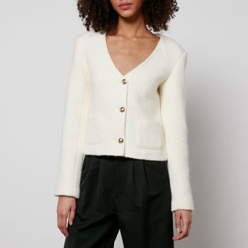 Anine Bing Anitta Cropped Knitted Jacket - S