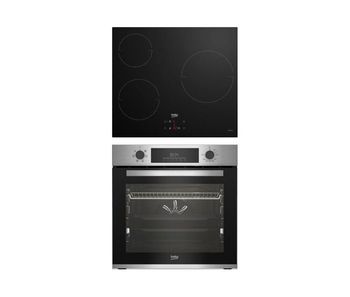 Conjunto de placa de inducción y horno multifunción beko