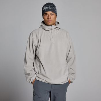Sudadera con capucha y cremallera 1/4 de felpa para hombre de MP - Sustained Grey - XXXL