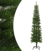 arbol de navidad artificial estrecho con soporte pe 240 cm vidaxl