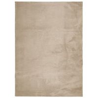 alfombra de pelo corto suave lavable huarte arena 240x340 cm vidaxl