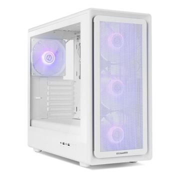 Caja Semitorre NOX Hummer AERO Blanca ARGB ATX/M-ATX/ITX Cristal Templado 4x140mm ARGB PWM/USB-C