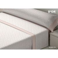 juego de sabanas dor roma rosa cama de 135 franela