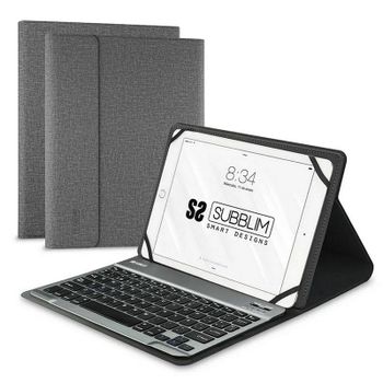 Subblim Keytab Pro Bluetooth Funda con Teclado Gris para Tablets 9.6
