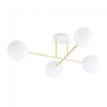 Plafón de techo mendra ii opal (4 luces)