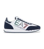 ea7 para mujer 7x000541af18609 zapatillas vintage blanco azul 41 13 plano cordones casual