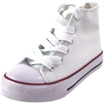Bienve Zapatillas altas Lona abx115/116 blanco para niña