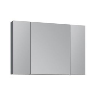 Mueble De Baño Con Espejo  - 97 X 16 X 66 Cm - Antracita