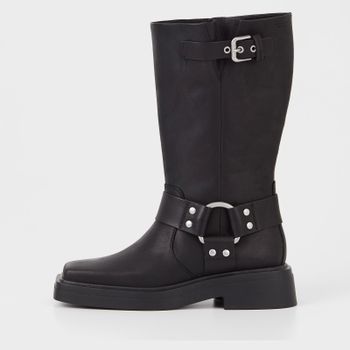 Vagabond Eyra Leather Harness Biker Boots - UK 3