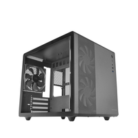 caja compacta microatx tacens mars gaming mcm pro black frontal mesh diserro cube 3xventiladores 1