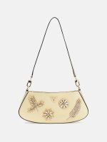 bolso de hombro elsie con aplicaciones de joyas